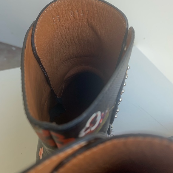 GIVENCHY Multicolor Floral Moto Bootie with Box - Picture 7 of 16